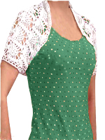 Болеро крючком маленькое