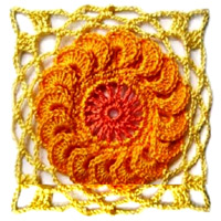 Мотив круглый крючком 18