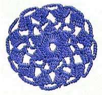 Мотив круглый крючком 2