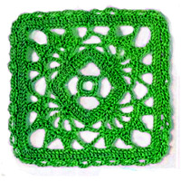 Квадратный мотив крючком 31