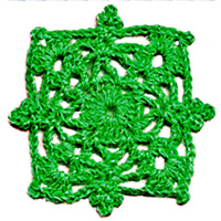 Квадратный мотив крючком 43