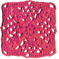 Квадратный мотив крючком 44