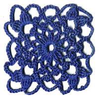 Квадратный мотив крючком 47