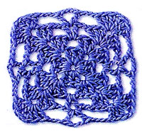 Квадратный мотив крючком 54