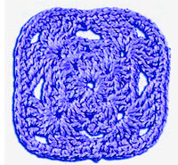 Квадратный мотив крючком 62