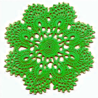 Ажурный мотив узор крючком со схемой 14