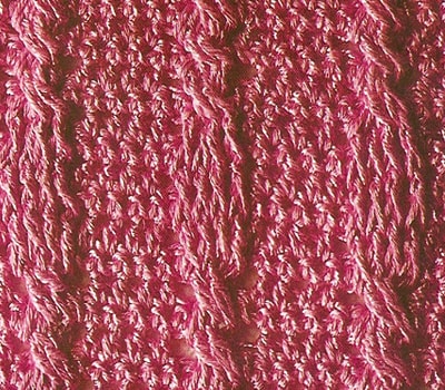 Узор рельефные косы