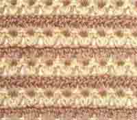 Разноцветный узор крючком 10