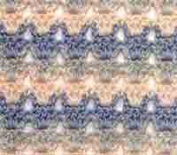 Разноцветный узор крючком 11