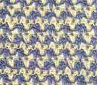 Разноцветный узор крючком 12