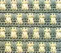 Разноцветный узор крючком 9
