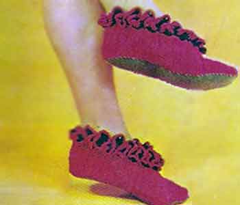 Вязанные башмачки