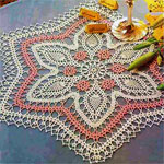 Салфетка звездочкой из шести углов