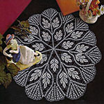 Салфетка с листьями