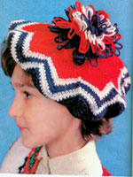 Детский берет связанный крючком