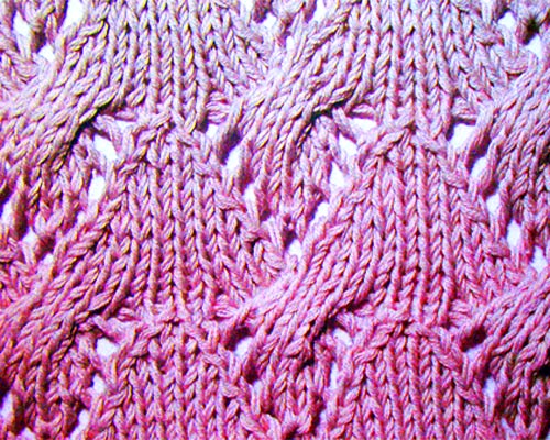 Узор "Треугольники с переплетением"