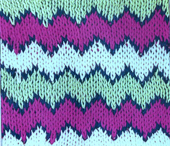 Разноцветный зигзаг