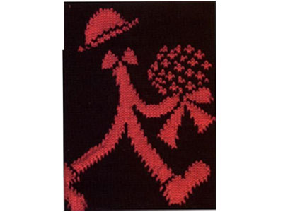 Узор кавалер с букетом