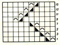 Схема узора к полуверу