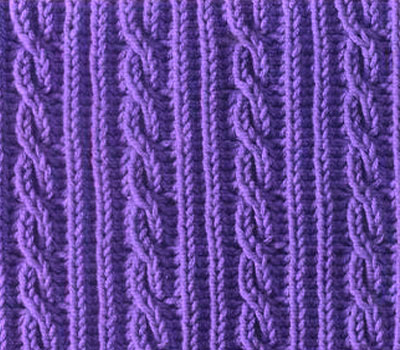 Узор с косичками