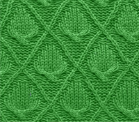 Узор спицами плотный 90