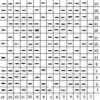 Схема к узору "Ромбы"